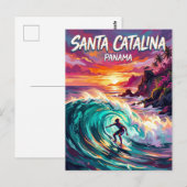 Santa Catalina Panama Postkarte (Vorne/Hinten)