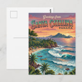 Santa Catalina Panama Postkarte (Vorne/Hinten)