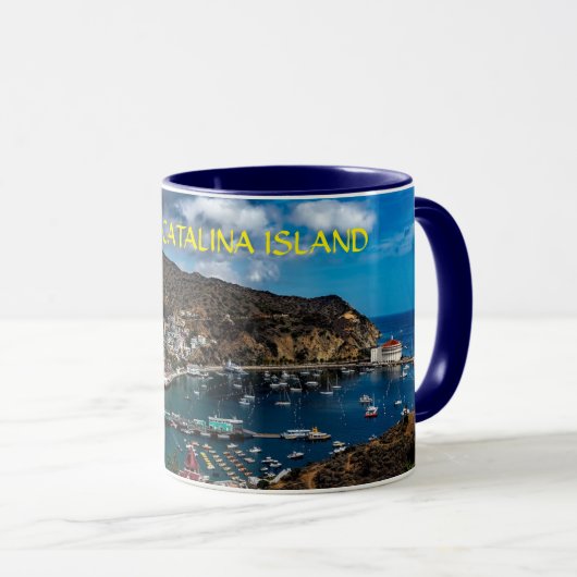 Santa Catalina PanoramicIsland Tasse (VorderseiteRechts)