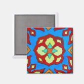 Santa Catalina Tile Lotus 2 Magnet (Vorderseite/Rückseite)