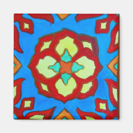 Santa Catalina Tile Lotus 2 Magnet