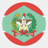 Santa Catarina, Brasilien Runder Aufkleber (Vorderseite)
