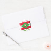 Santa Catarina Flag Gem Runder Aufkleber (Umschlag)
