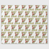 Santa Catching einige Zs Letter Z Weihnachten Geschenkpapier (Flach)