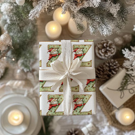 Santa Catching einige Zs Letter Z Weihnachten Geschenkpapier