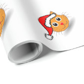 Santa Cats Geschenkpapier (Rolleneckpunkt)