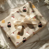 Santa Cats Niedlich Pet Kitty Weihnachtsmuster Geschenkpapier