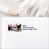 Santa Cats Rücksendeadressen-Aufkleber (Insitu)