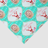 Santa Celebrates Das erste Weihnachtsfest-Foto des Seidenpapier (Detail)