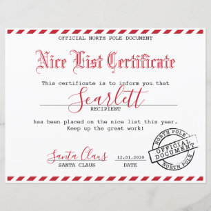 Santa Certificate - Kinderpaket