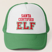 Santa Certified Elf Truckerkappe (Vorderseite)