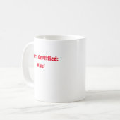 Santa Certified Nice Kaffeetasse (Vorderseite Links)