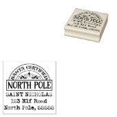 Santa Certified North Pole Address Briefmarke Gummistempel (Stempel)