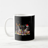 Santa Cesky Terrier Dog Gorgeous Reindeer Christma Kaffeetasse (Links)