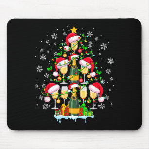 Santa Champagner Als Weihnachtsbaum Passendes Getr Mousepad