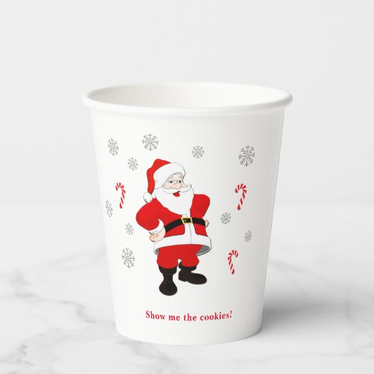 Santa Chear Papiertasse Pappbecher (Rückseite)