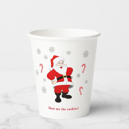 Santa Chear Papiertasse Pappbecher (Vorderseite)