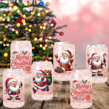 Santa Cheer Can Gläser