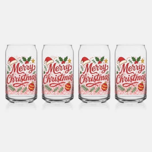 Santa Cheer Can Glasses Dosenglas (Hinten)