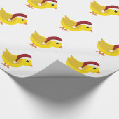 Santa Chick Geschenkpapier (Ecke)