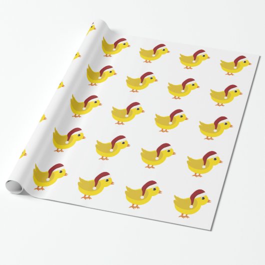Santa Chick Geschenkpapier (Ungerollt)