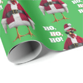 Santa Chicken Geschenkpapier (Rolleneckpunkt)