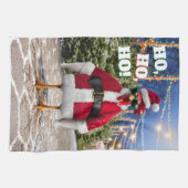 Santa Chicken Geschirrtuch (Horizontal)