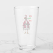 Santa Chicken Glas (Rückseite)