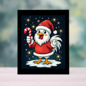 Santa Chicken Joy Acrylschild (Neutral)
