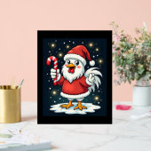 Santa Chicken Joy Acrylschild (Hochzeit)