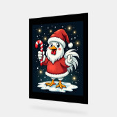 Santa Chicken Joy Acrylschild (Winkel)