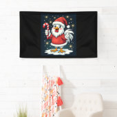Santa Chicken Joy Banner (Insitu)
