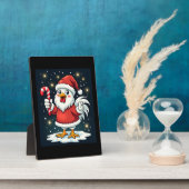 Santa Chicken Joy Fotoplatte (Seite)