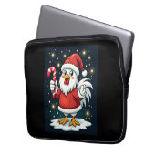 Santa Chicken Joy Laptopschutzhülle (Vorderseite Links)