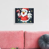 Santa Chicken Joy Leinwanddruck (Insitu (Wohnzimmer))