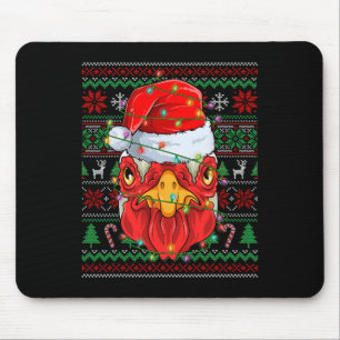 Santa Chicken Lover Bauer Weihnachtsjubeln Ugly Xm Mousepad