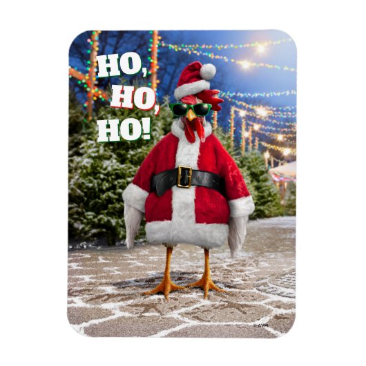 Santa Chicken Magnet (Vertikal)