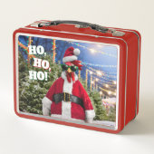 Santa Chicken Metall Brotdose (Rückseite)