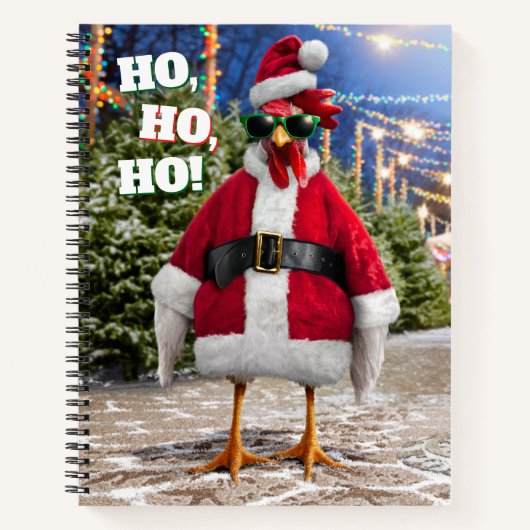 Santa Chicken Notizblock (Vorderseite)