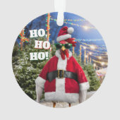 Santa Chicken Ornament (Rückseite)