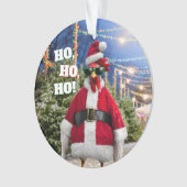Santa Chicken Ornament (Vorderseite)