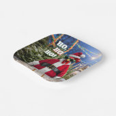 Santa Chicken Pappteller (Gewinkelt)