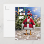 Santa Chicken Postkarte (Vorne/Hinten)