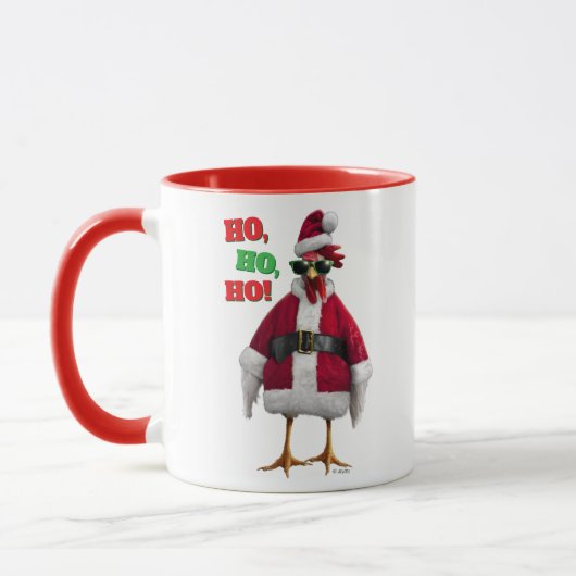 Santa Chicken Tasse (Links)