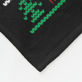 Santa Chihuahua Riding Giraffe Weihnachtssüßer L Fleecedecke (Ecke)