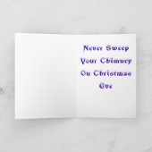 Santa Chimney Shock Feiertagskarte (Innenseite)