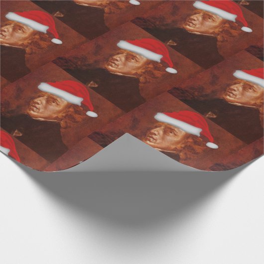 Santa Chopin Klassische Musik Geschenkpapier (Ecke)