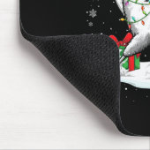 Santa Chow Chow Riding Llama Weihnachtsbesitzer Ki Mousepad (Ecke)