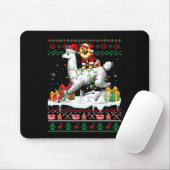 Santa Chow Chow Riding Llama Weihnachtsfest Mousepad (Mit Mouse)