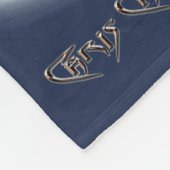 Santa Chris & Wilbur Feuerside Friends Fleece Blan (Ecke)